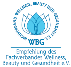 Logo „Empfehlung des Fachverbandes Wellness, Beauty und Gesundheit e.V."