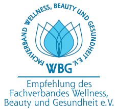 Logo „Empfehlung des Fachverbandes Wellness, Beauty und Gesundheit e.V.